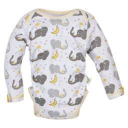 Baby Unisex (NB-24M) MiracleWear(R) Elephant Long Sleeve Bodysuit