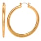 Jessica Simpson Imitation Yellow Gold Plated Hoop Earrings - image 1