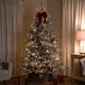 Northlight Real Touch™ 7.5ft. Pre-Lit Flock Teton Christmas Tree - image 3