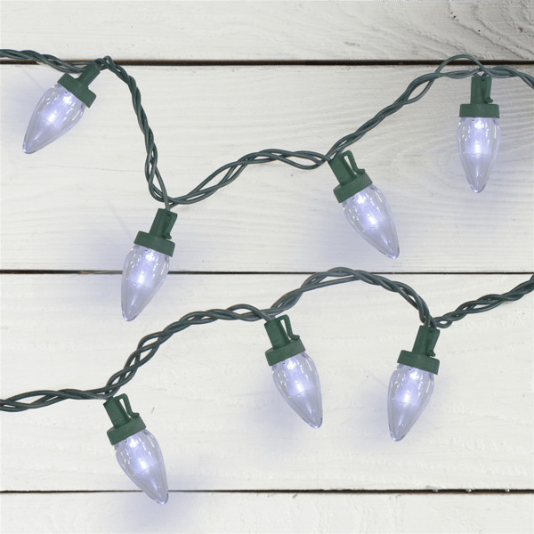 Northlight 20.25ft. Pure White LED C7 Christmas Lights