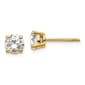 Pure Fire 14kt. Gold 1ctw. 4-Prong Lab Grown Diamond Earrings - image 1
