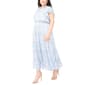 Plus Size MSK Ruffle Sleeve Smock Waist Floral Tiered Midi Dress - image 3