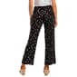 Womens Kasper Pull On Wide Leg Dot Ankle Pants - image 2