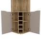 FM FURNITURE Lyla Macadamia Corner Bar Cabinet - image 4