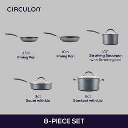Circulon&#174;  A1 Series 8pc. Nonstick Induction Cookware Set