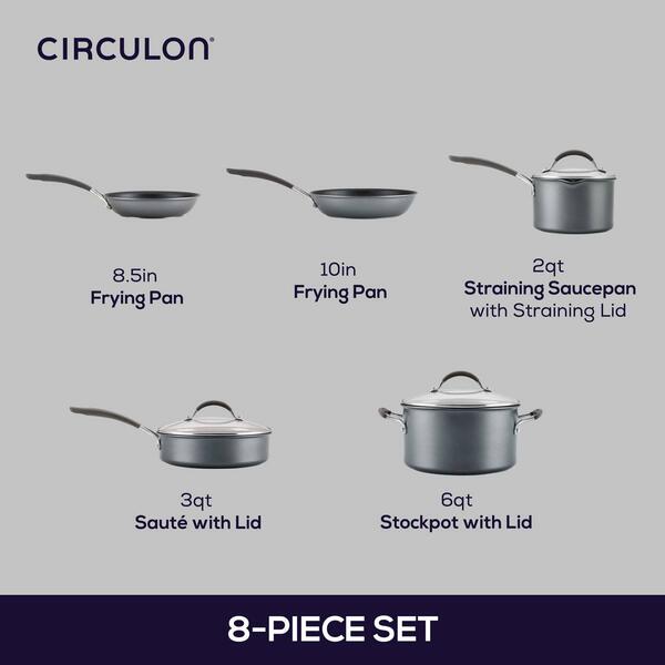 Circulon&#174;  A1 Series 8pc. Nonstick Induction Cookware Set