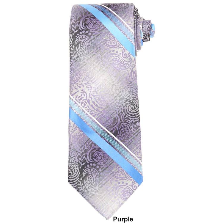 Mens Architect® Rawley Floral Stripe Tie