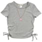 Girls (7-12) Dream Girl Side Cinch Tee w/ Cowgirl Hat Necklace - image 2