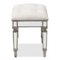 Baxton Studio Marielle Mirrored Ottoman Vanity Bench - image 2