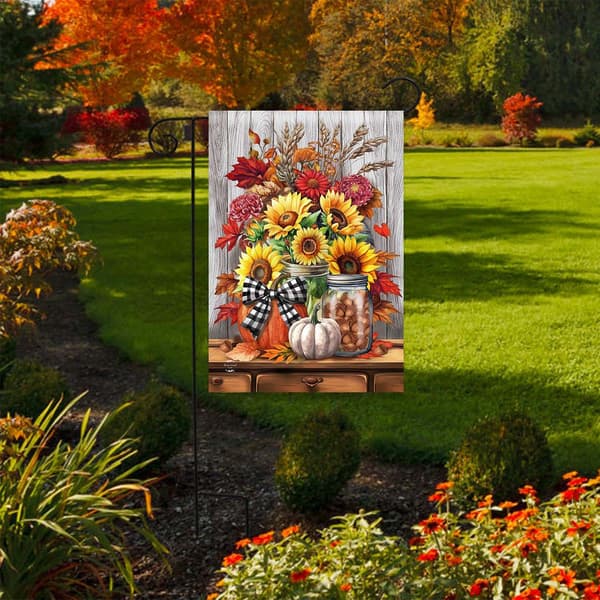 Briarwood Lane Sunflowers & Mums Garden Flag