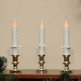 Northlight Seasonal Set of 3 LED Flickering Window Candle Lamps