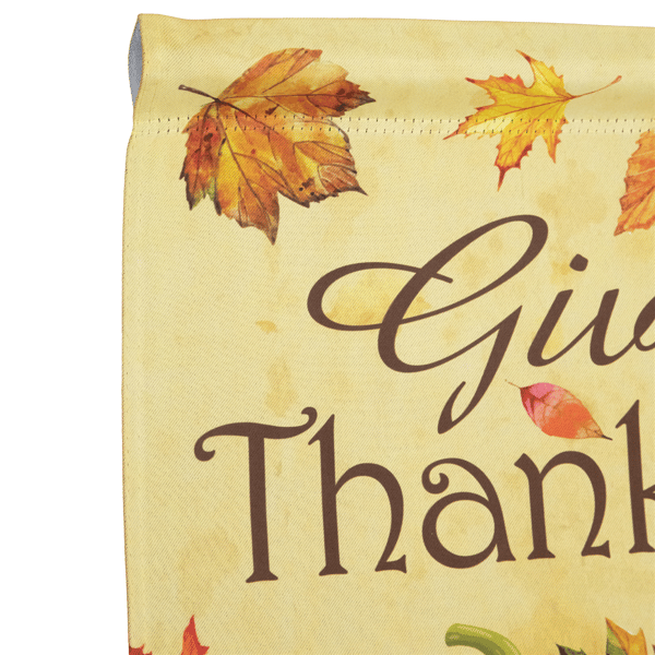 Northlight Pumpkins "Give Thanks" Fall Harvest  Garden Flag