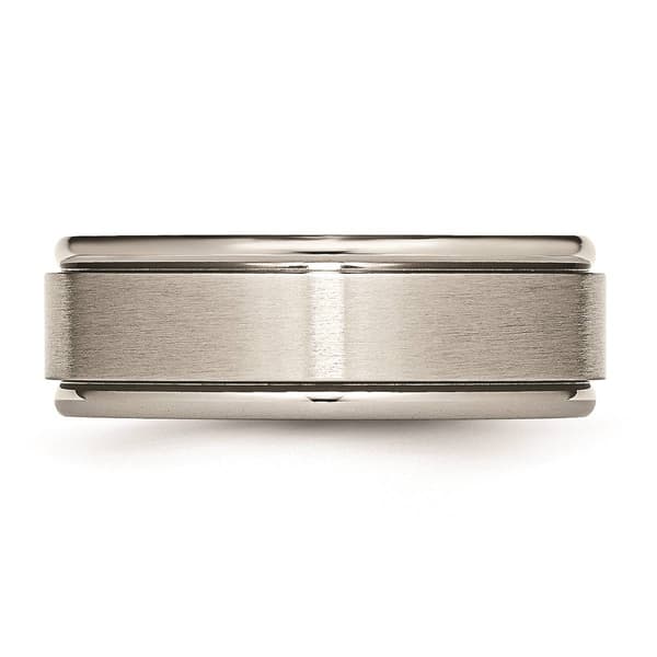 Mens Endless Affection&#8482; Engravable 8mm Satin Finish Wedding Band