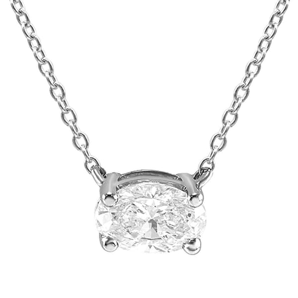 Nova Star(R) 1/2ctw. Lab Grown Diamond & 14kt. White Gold Pendant