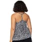 Plus Size Leilani Abstract Zanzibar Racerback Tankini Swim Top - image 2