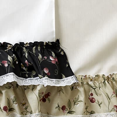 Cherries Ruffled Valance - 52x12