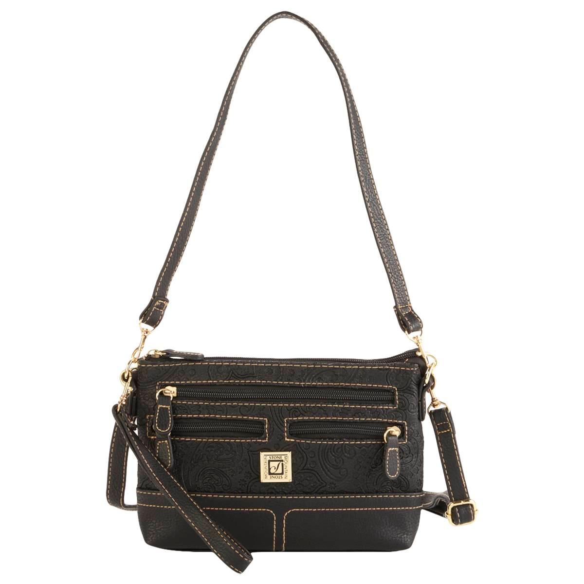 Stone Mountain Paisley Embossed East/West 4 Bagger Crossbody