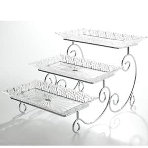 Godinger Dublin Crystal Three Tier Server Set