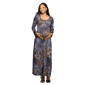 Plus Size 24/7 Comfort Apparel Animal Print Maternity Maxi Skirt - image 1
