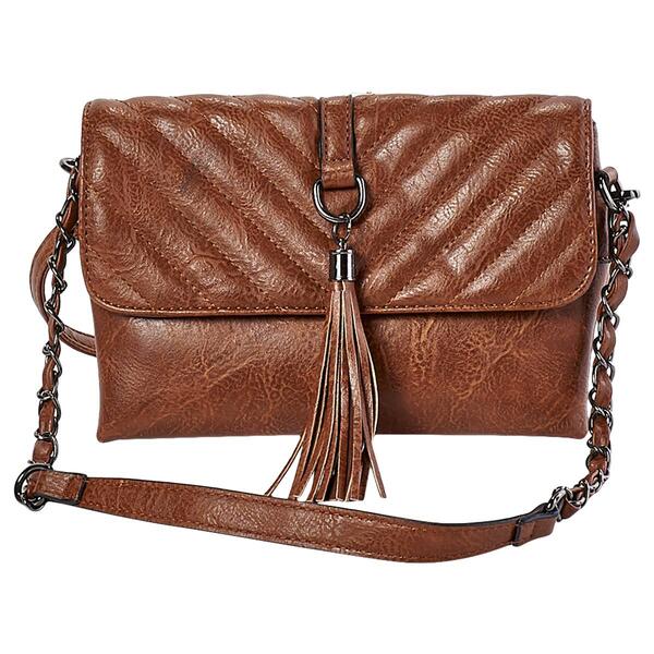 Sam & Hadley Quilted Flap Crossbody - image 
