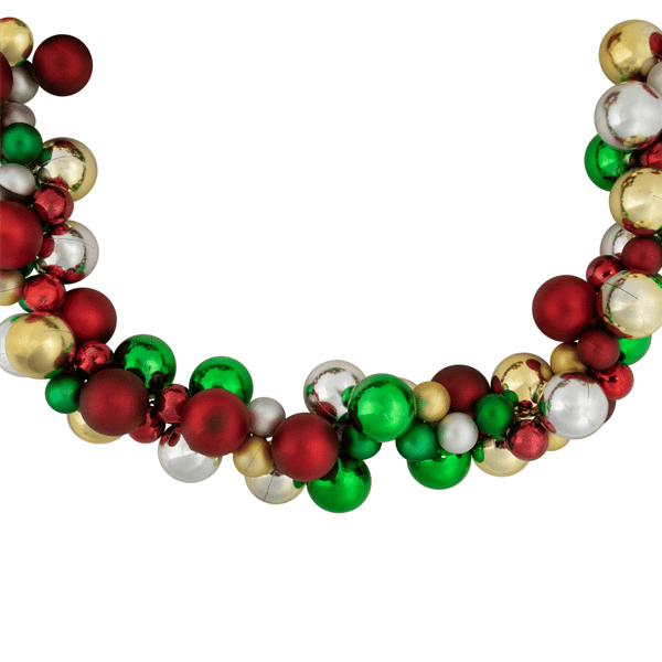 Northlight 6ft. Shatterproof Traditional Christmas Ball Garland