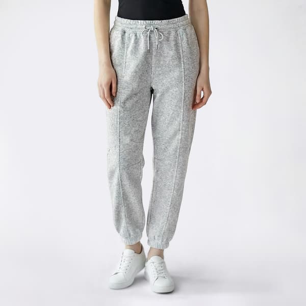 Juniors No Comment Polar Fleece Barrel Joggers w/ Princess Seam