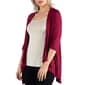 Womens 24/7 Comfort Elbow Length Open Cardigan - image 3