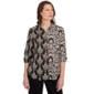 Womens Alfred Dunner Natural Instinct Twin Scroll Button Down - image 1