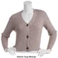 Juniors Poof! Elle Moss Knit Thermal Cardigan - image 3