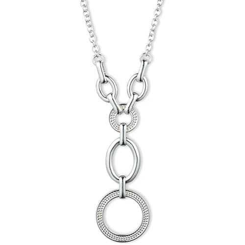 Gloria Vanderbilt Silver-Tone Oval Y-Necklace - image 