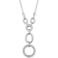 Gloria Vanderbilt Silver-Tone Oval Y-Necklace - image 1