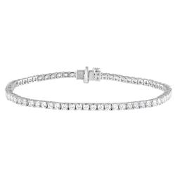 Nova Star(R) White Gold Lab Grown Diamond Tennis Bracelet