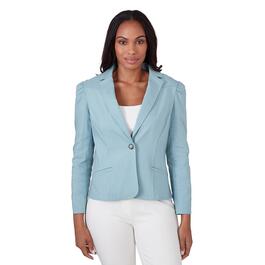 Womens Emaline St. Kitts Solid Long Sleeve Blazer with Collar