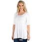 Womens 24/7 Comfort Apparel Elbow Sleeve Swing Tunic Top - image 12