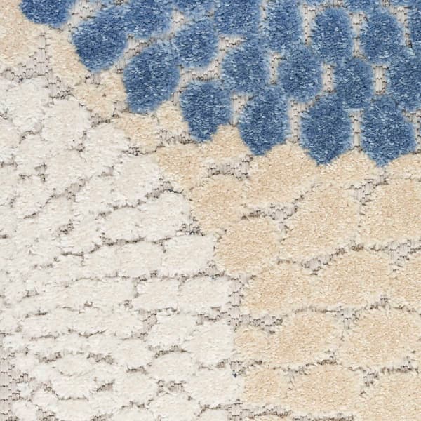 Nourison Aloha Circular Tear Drops Indoor/Outdoor Area Rug