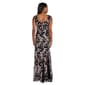 Petite R&M Richards Sleeveless V Neck Two Tone Floral Lace Gown - image 2