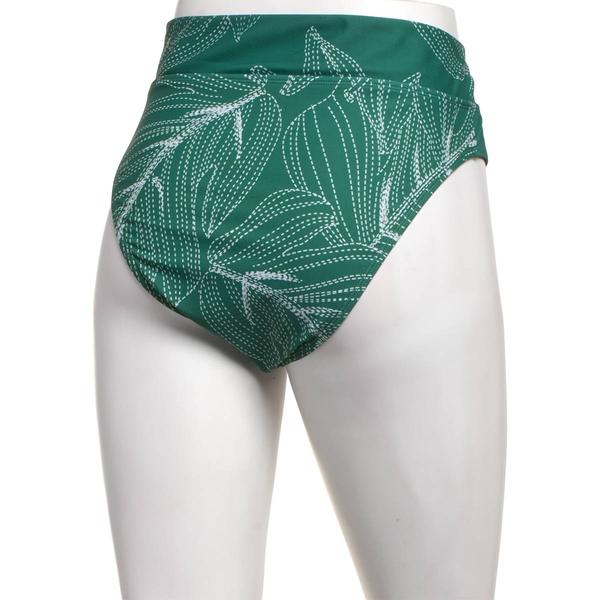 Womens Cupshe Tropical Leaf Banded High Waist Swim Bottoms