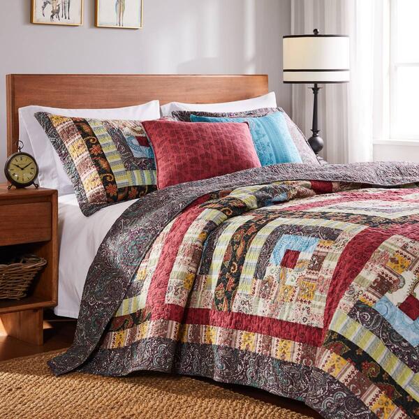Greenland Home Fashions&#40;tm&#41; Colorado Lodge Patchwork Quilt Set - image 