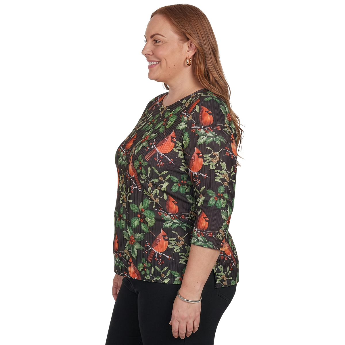 Plus Size Alfred Dunner Classics Cardinals On Branches Tee