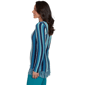 Womens Hearts of Palm Autumn Breeze Long Sleeve Stripe Sweater - image 4