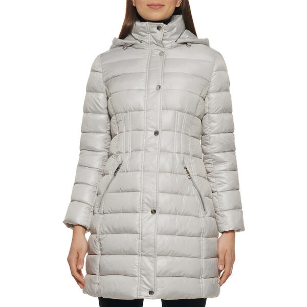 Womens Guess Hooded Puffer Coat - image 