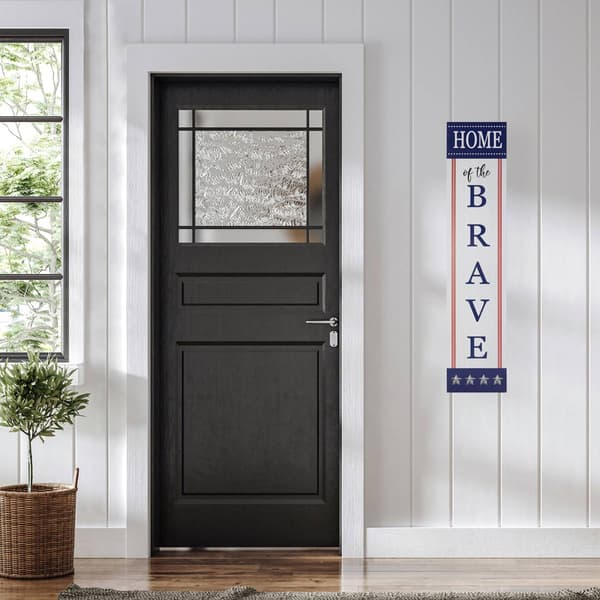 Northlight Seasonal "Home of the Brave" Porch Board Sign