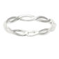 Marsala Sterling Silver Braided Band Ring - image 1
