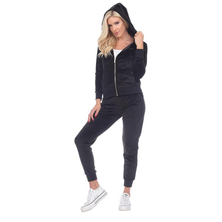 Womens White Mark 2pc. Velour Tracksuit Set