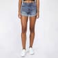 Juniors Celebrity Pink Mid Rise Flip Fray Shorts - image 6
