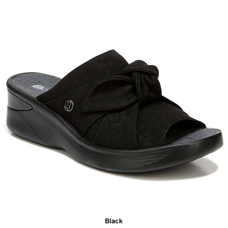 Womens BZees Smile Slide Sandals