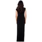 Womens Connected Apparel Cap Sleeve Side Ruched Maxi Dress - image 2