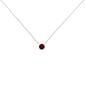 Haus of Brilliance Sterling Silver & Ruby Pendant Necklace - image 3