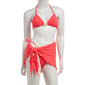 Juniors Mykonos Blue 3pc. Coral Swim Set with Sarong - image 1