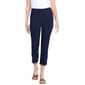 Petite Multiples Pull On Lace Hem Twill Capris - image 1